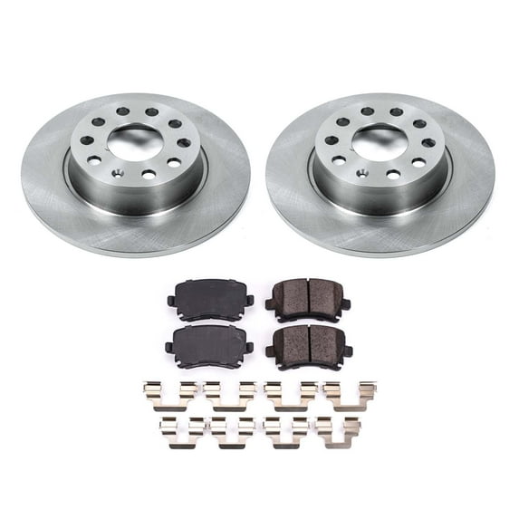 Ultimate Brakes Rear Semi-Metallic Brake Pad and Rotor Kit with Hardware WM80175