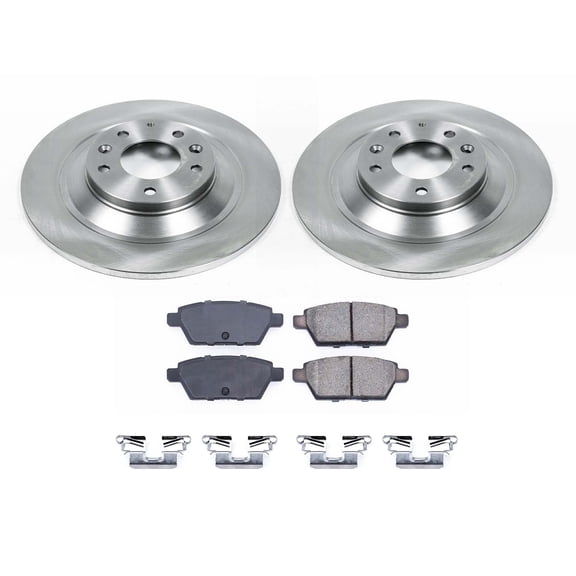 Ultimate Brakes Rear Semi-Metallic Brake Pad and Rotor Kit with Hardware WM80206