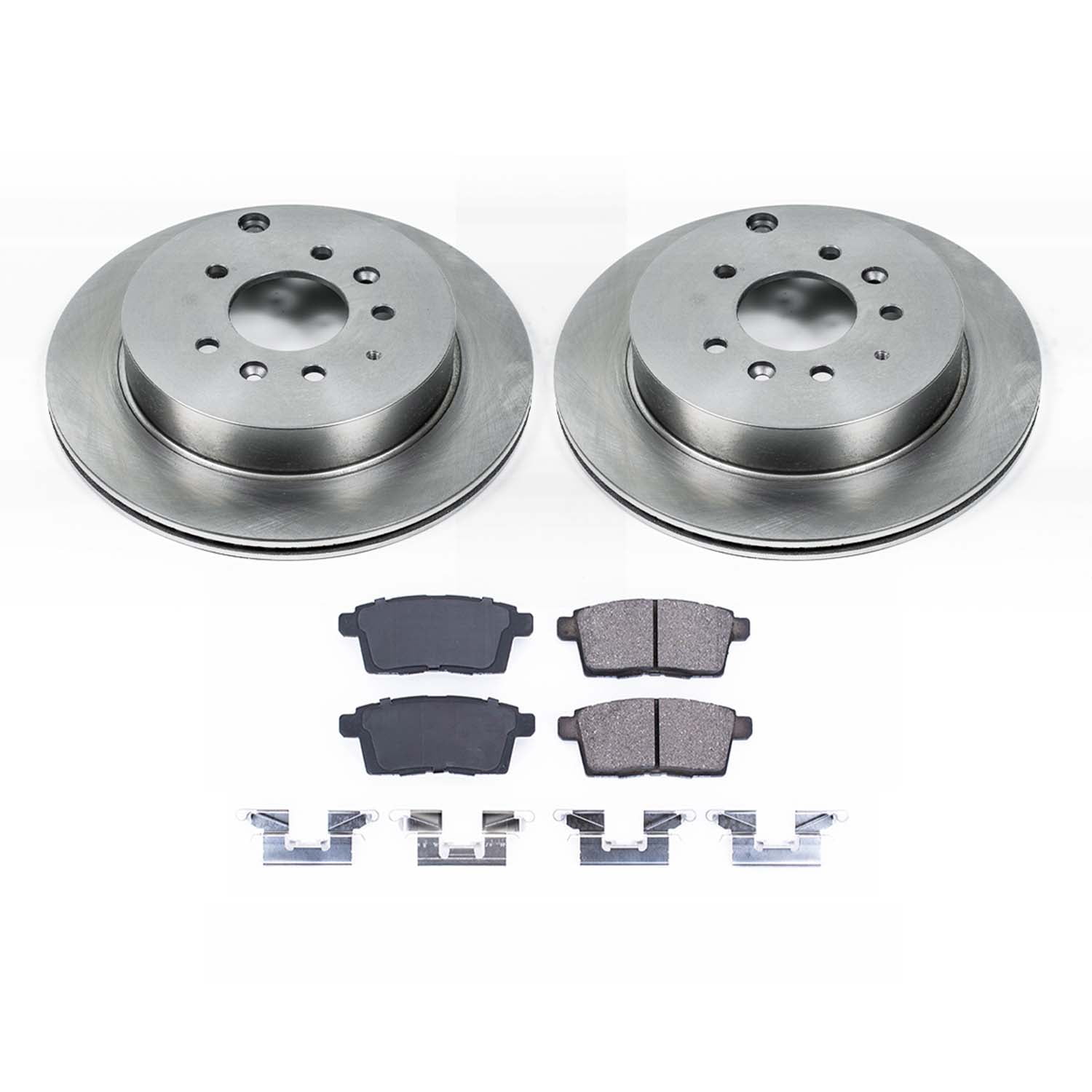 Ultimate Brakes Rear Semi-Metallic Brake Pad and Rotor Kit with Hardware WM80239