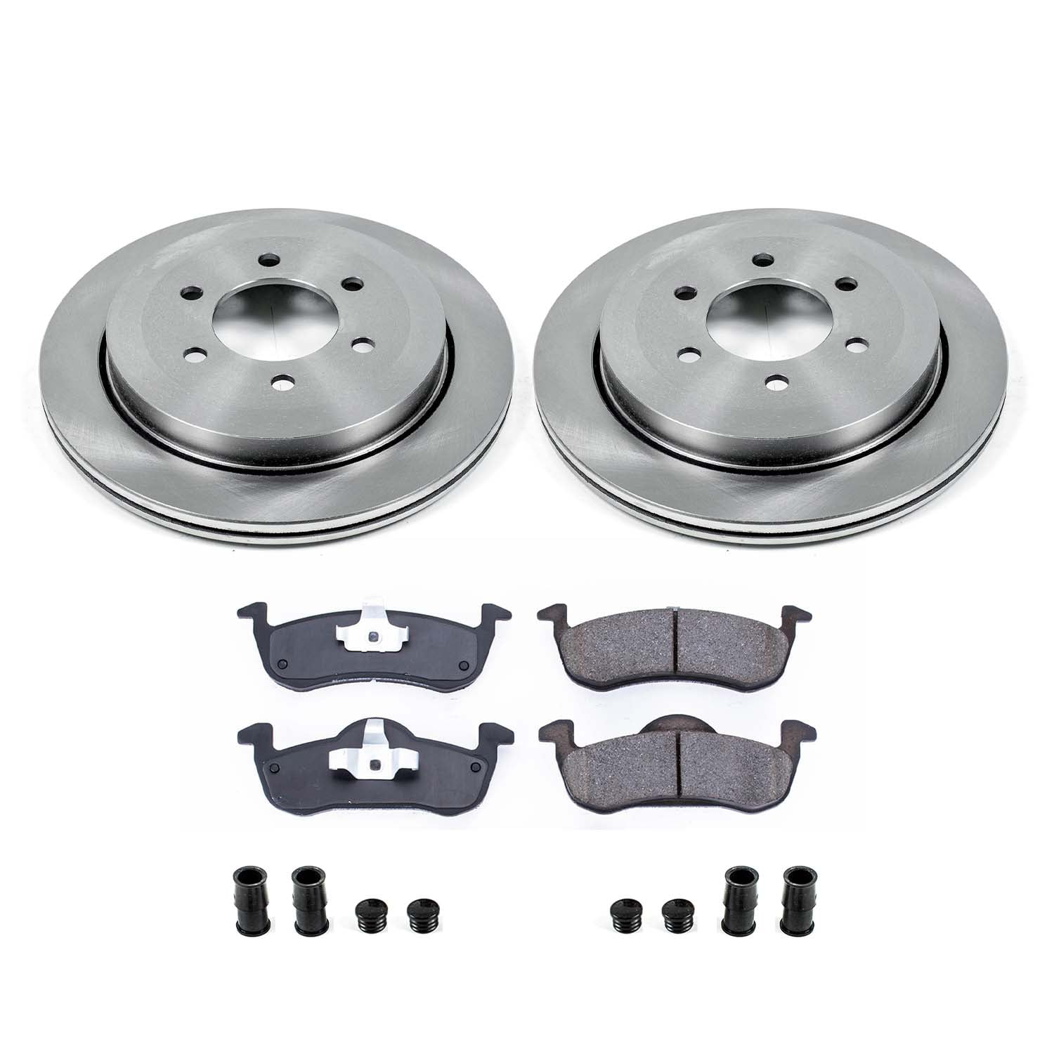 Ultimate Brakes Rear Semi-Metallic Brake Pad and Rotor Kit with Hardware WM80273