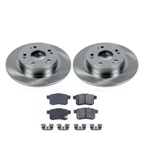 Ultimate Brakes Rear Semi-Metallic Brake Pad and Rotor Kit with Hardware WM80285