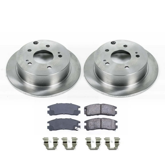 Ultimate Brakes Rear Semi-Metallic Brake Pad and Rotor Kit with Hardware WM80381