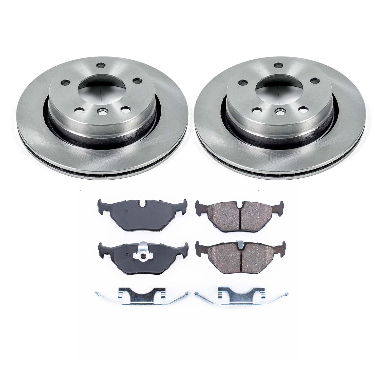 Ultimate Brakes Rear Semi-Metallic Brake Pad and Rotor Kit with Hardware WM80401