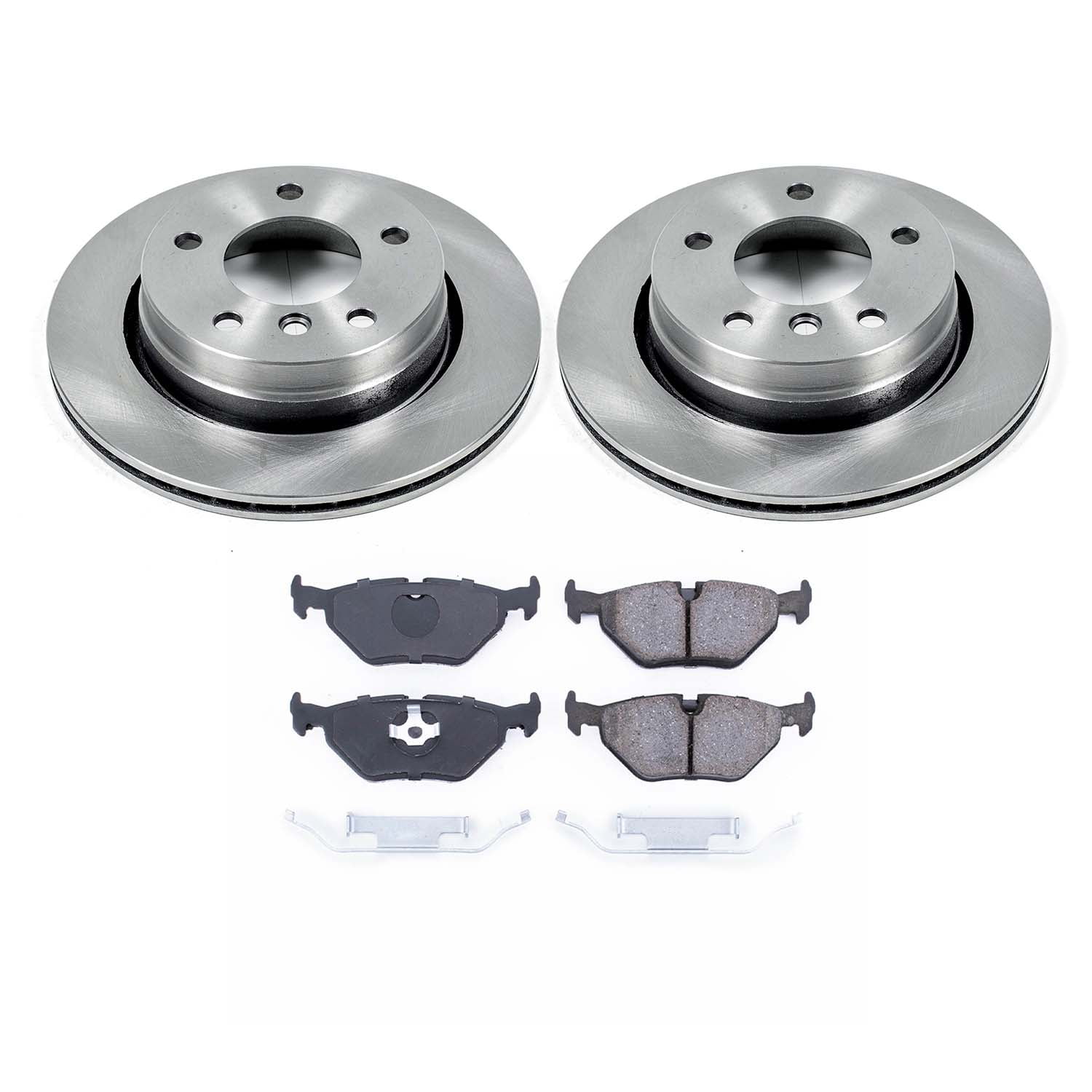 Ultimate Brakes Rear Semi-Metallic Brake Pad and Rotor Kit with Hardware WM80403