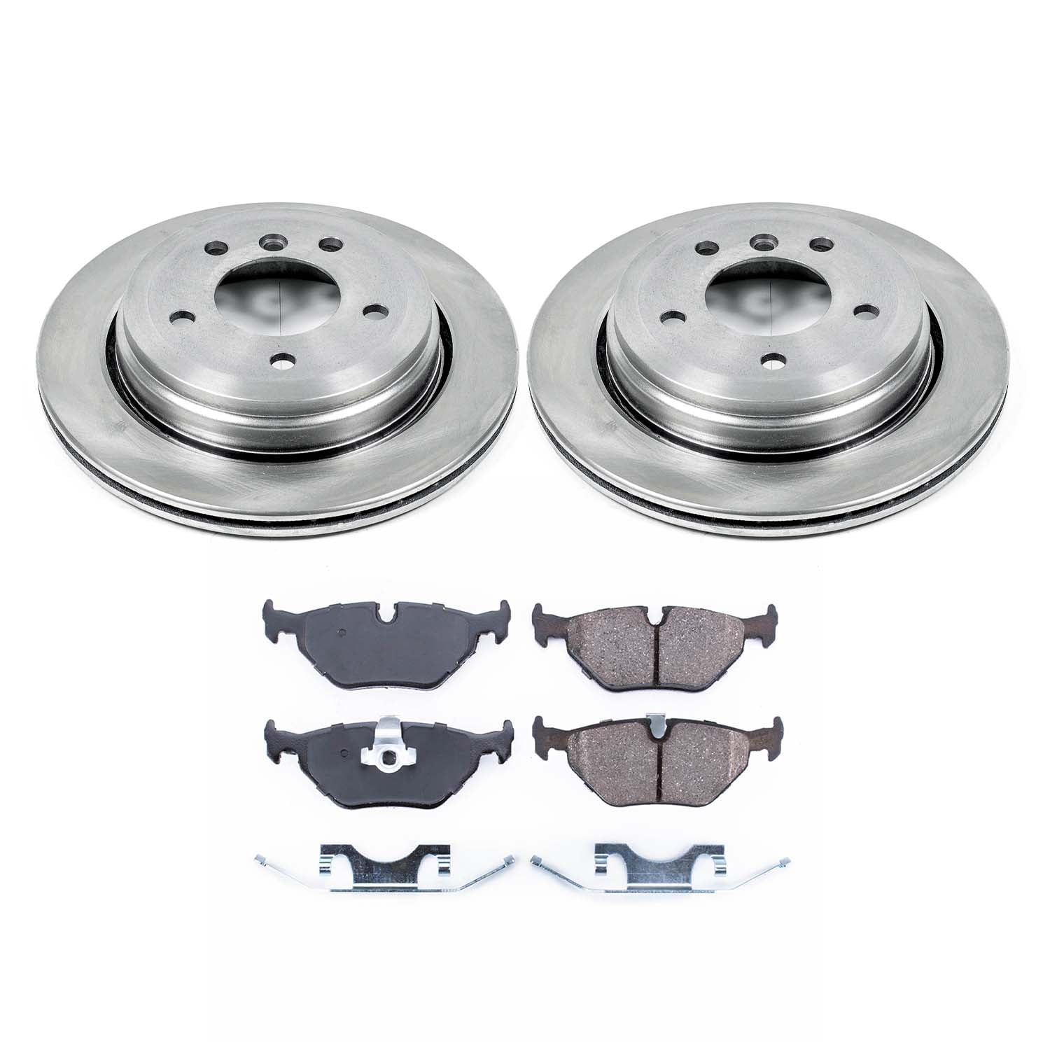 Ultimate Brakes Rear Semi-Metallic Brake Pad and Rotor Kit with Hardware WM80411