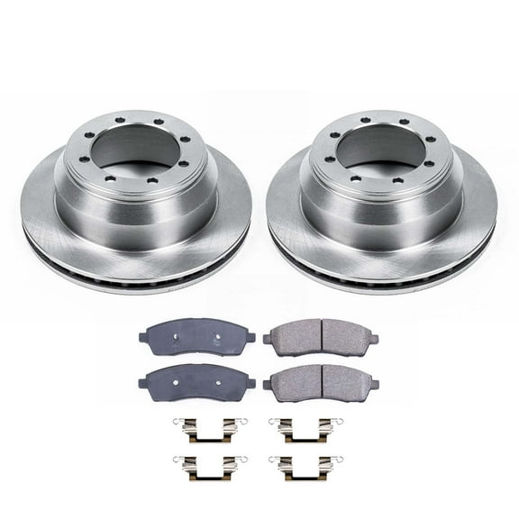 Ultimate Brakes Rear Semi-Metallic Brake Pad and Rotor Kit with Hardware WM80668