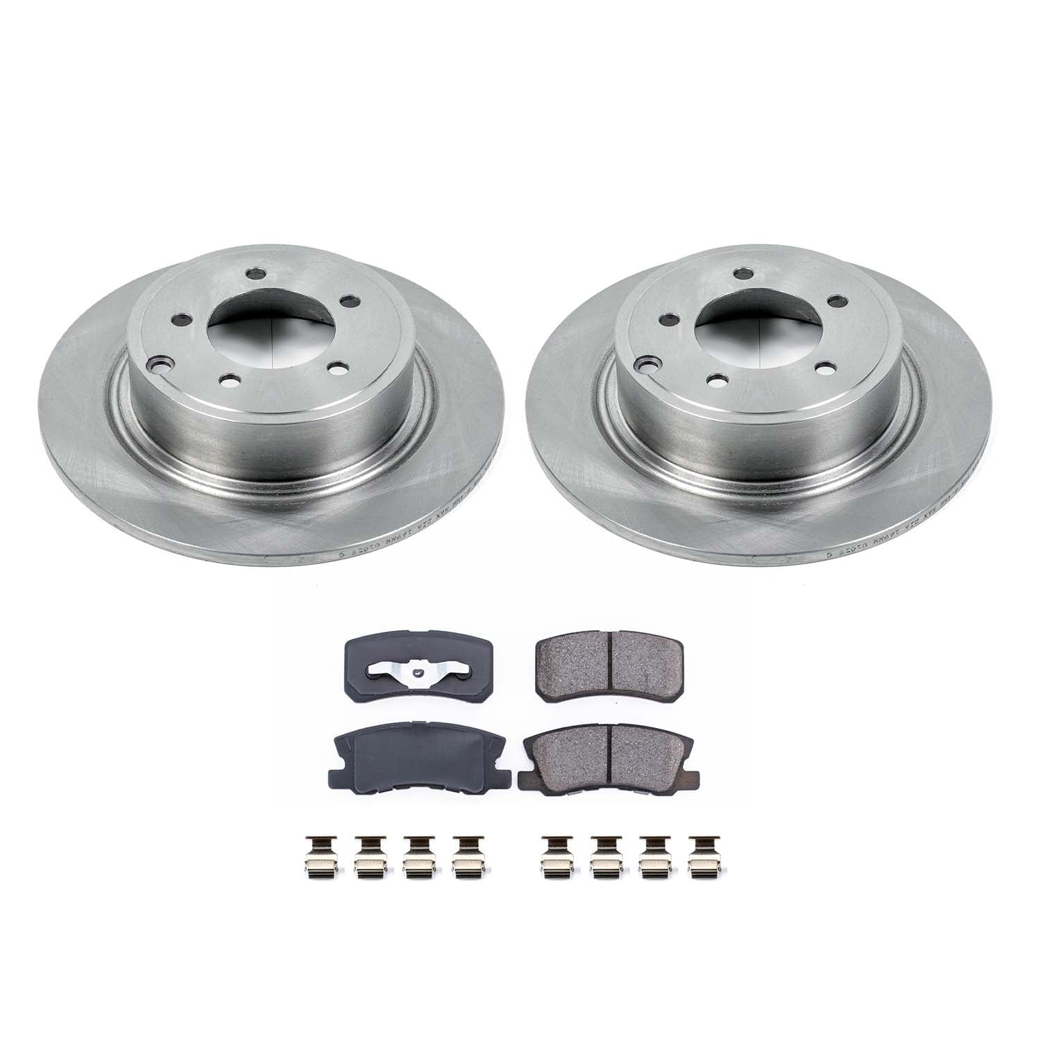 Ultimate Brakes Rear Semi-Metallic Brake Pad and Rotor Kit with Hardware WM80808