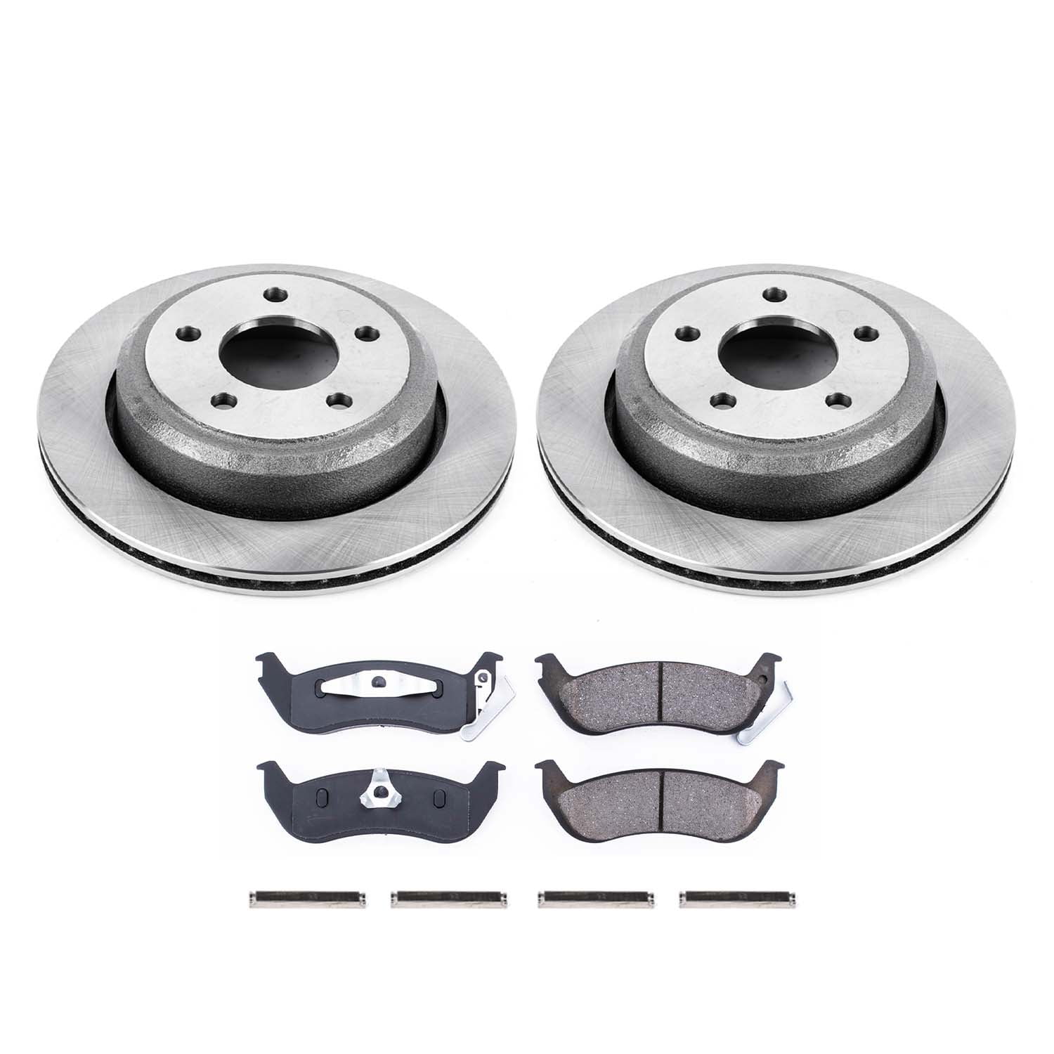 Ultimate Brakes Rear Semi-Metallic Brake Pad and Rotor Kit with Hardware WM80907