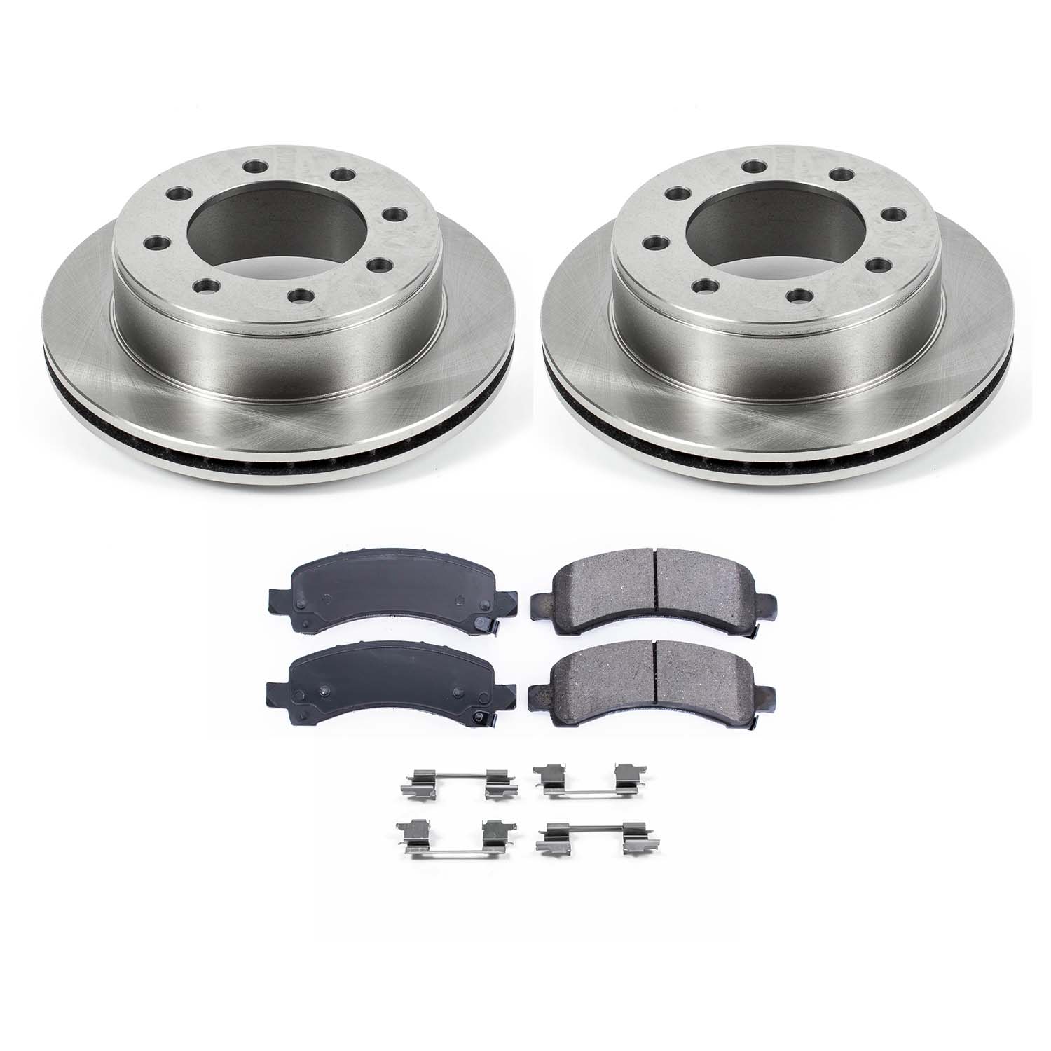 Ultimate Brakes Rear Semi-Metallic Brake Pad and Rotor Kit with Hardware WM80942