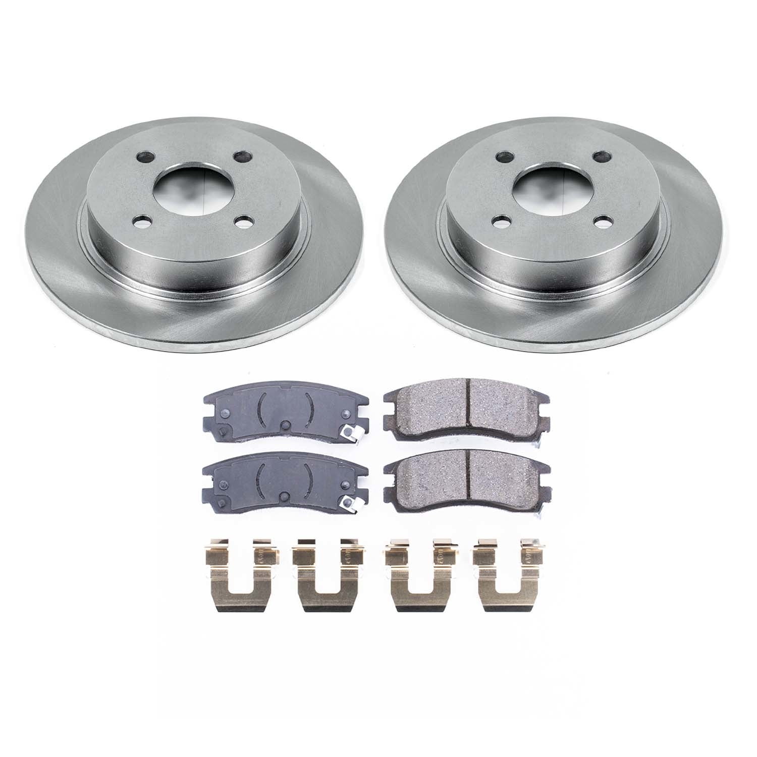 Ultimate Brakes Rear Semi-Metallic Brake Pad and Rotor Kit with Hardware WM81207