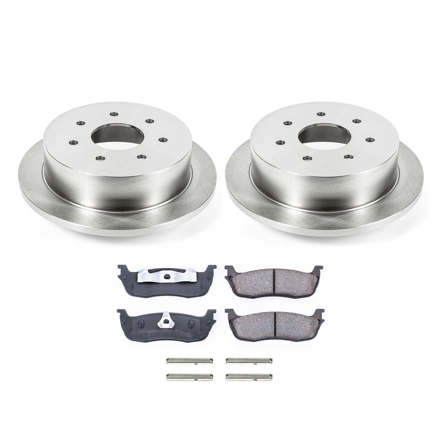 Ultimate Brakes Rear Semi-Metallic Brake Pad and Rotor Kit with Hardware WM81387