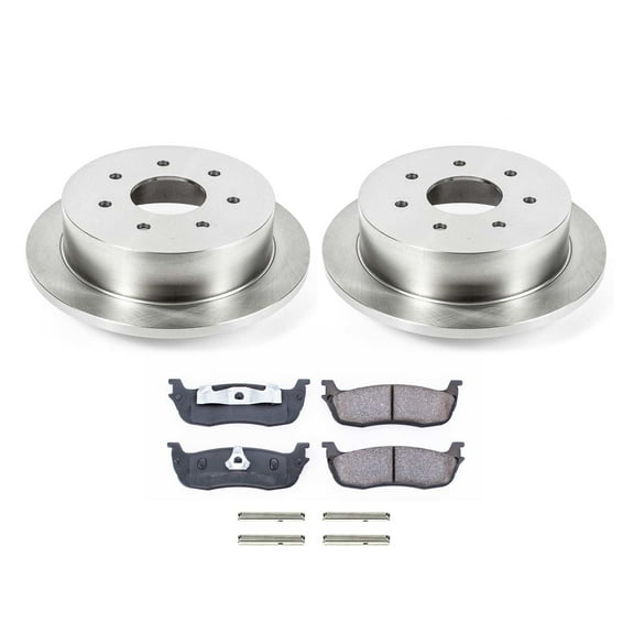 Ultimate Brakes Rear Semi-Metallic Brake Pad and Rotor Kit with Hardware WM81387