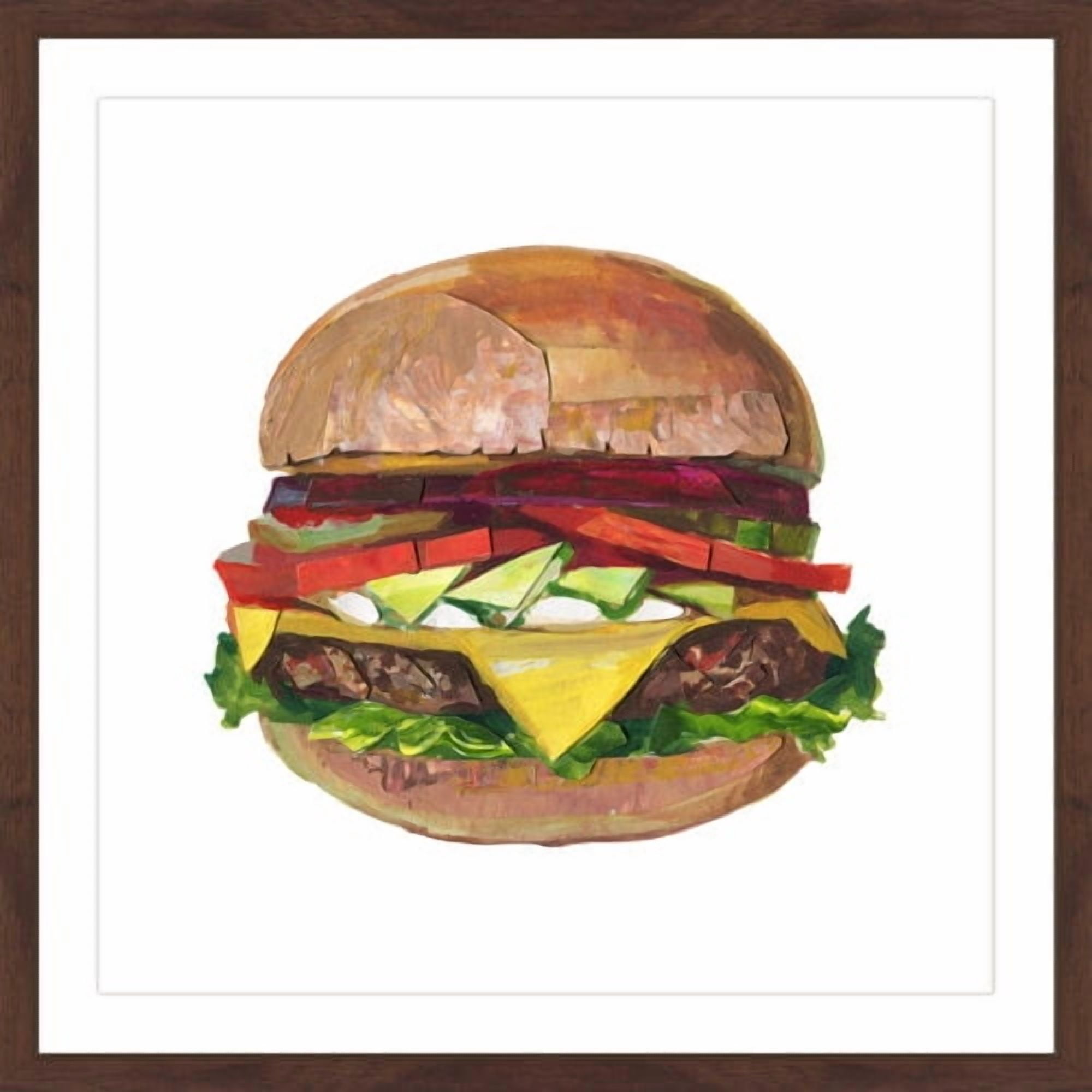 "Ultimate Burger" Framed Painting Print