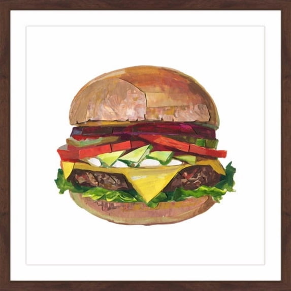 "Ultimate Burger" Framed Painting Print