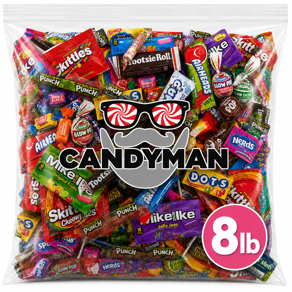 Ultimate  Candy Variety Pack - 8 lb Bulk, Individually Wrapped, Party Favors for Kids & Adults -  (Candy Selection May Vary From Picture)