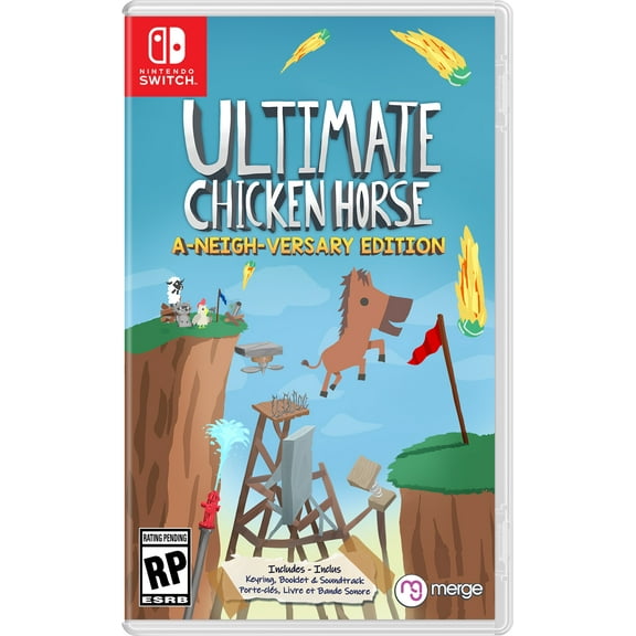 Ultimate Chicken Horse - A-Neigh-Versary Edition, Merge Games, Nintendo Switch, 819335021082