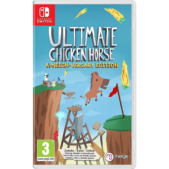 Ultimate Chicken Horse: A-Neigh-Versary Edition (Nintendo Switch) Build and Share Custom Levels!