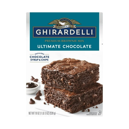 Ultimate Chocolate Premium Brownie Mix Includes Chocolate Syrup and Chips (Pack of 10)