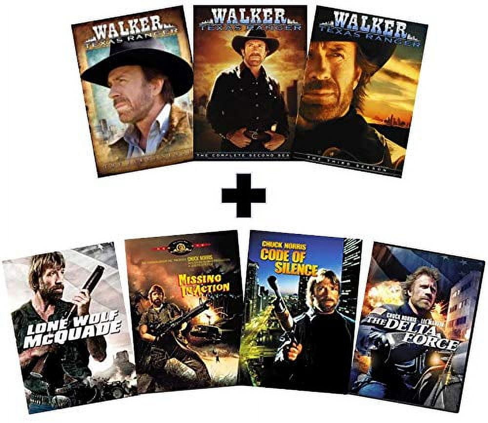 Ultimate Chuck Norris TV & Movie DVD Collection - Walker, Texas Ranger: The Complete First, Second & Third Season (Seasons 1, 2 & 3)/Lone Wolf McQuade/Missing in Action/Code of Silence/The Delta Force
