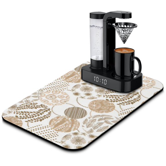 The Ultimate Coffee Lover's Tool Super Absorbent Drying Mat - Large 19.5x12in, Easy-to-Clean Kitchen Dish Mat, Coffee Mat A Must-have for Every Coffee Enthusiast