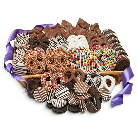 Ultimate Collection Gourmet Chocolate Covered Pretzels & Treats Gift Basket