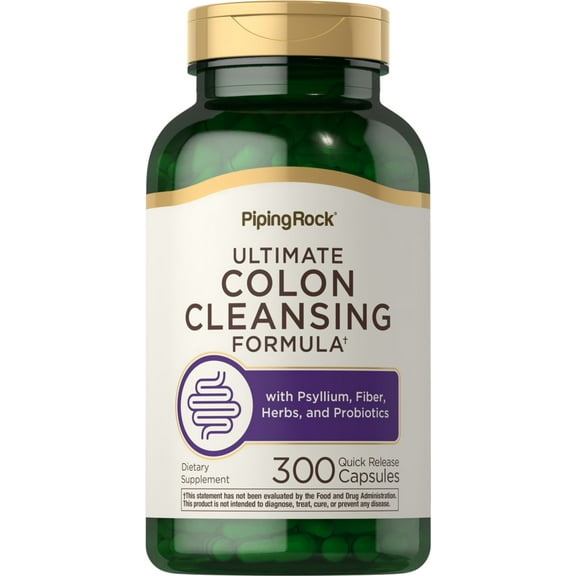 Ultimate Colon Cleanser | 300 Quick Release Capsules for Men and Women | by Piping Rock