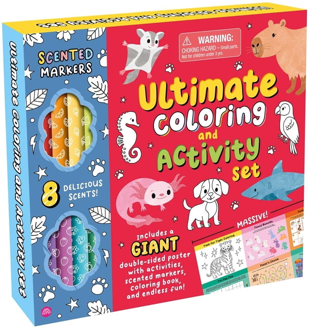 Ultimate Coloring and Activity Set: With Giant Poster, 8 Scented Markers, Coloring Book, and Hours of Fun!, (Paperback)