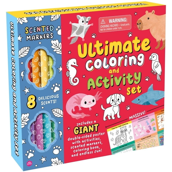 Ultimate Coloring and Activity Set: With Giant Poster, 8 Scented Markers, Coloring Book, and Hours of Fun!, (Paperback)