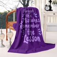 thumbnail image 1 of Ultimate Comfort Year-Round Super Soft Text Flannel Throw Blanket, Breathable & Warm, Great for Sofa, Chair or Bedroom Decor, Beautiful & Practical, 50x60 Inches, 1 of 5