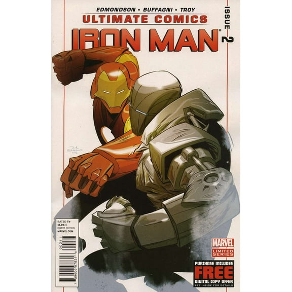 Ultimate Comics Iron Man #2 VF ; Marvel Comic Book