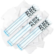 Ultimate Confetti, 6" White Biodegradable Tissue Paper Confetti Wands, 8 Pack Flick Sticks for Celebrations - 0.5 Oz Each