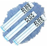 Ultimate Confetti, 14" Baby Blue Biodegradable Tissue Paper Confetti Wands, 8 Pack Flick Sticks for Celebrations - 1.5 oz Each