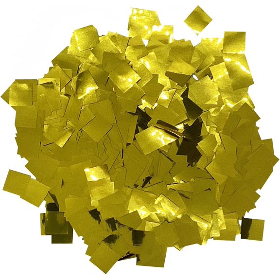 Ultimate Confetti, Fluttering Gold Mylar Shiny Foil Metallic Confetti Squares - Lightweight and Slow-Falling Party Confetti for Cannon and Launcher Use - Best for Celebrations - 1 lb, 16 oz