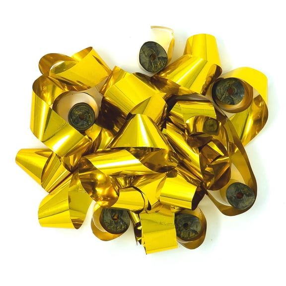 Ultimate Confetti - Gold Metallic Confetti Streamers - 20 Rolls (1" x 30')