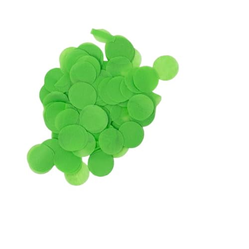 Ultimate Confetti, Light Green Biodegradable Confetti Circles - Flame-Resistant and Slow-Falling Round Tissue Paper Confetti for Cannon and Launcher use – Best for Celebrations - 1 lb, 16 oz