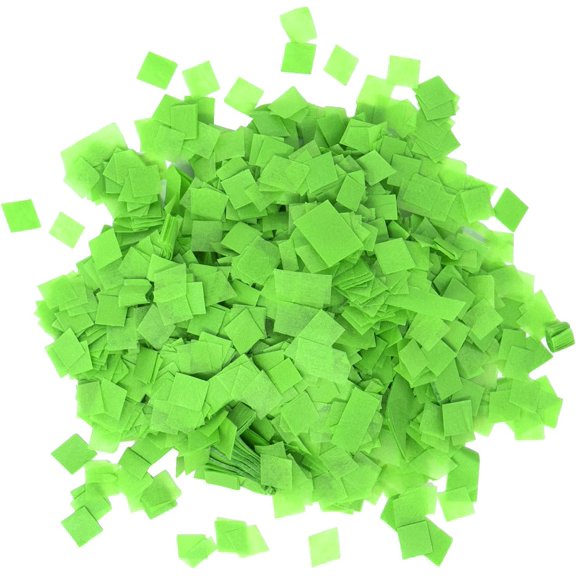 Ultimate Confetti, Light Green Biodegradable Confetti Squares - Flame-Resistant and Slow-Falling Tissue Paper Confetti for Cannon and Launcher use  Best for Celebrations - 1 lb, 16 oz