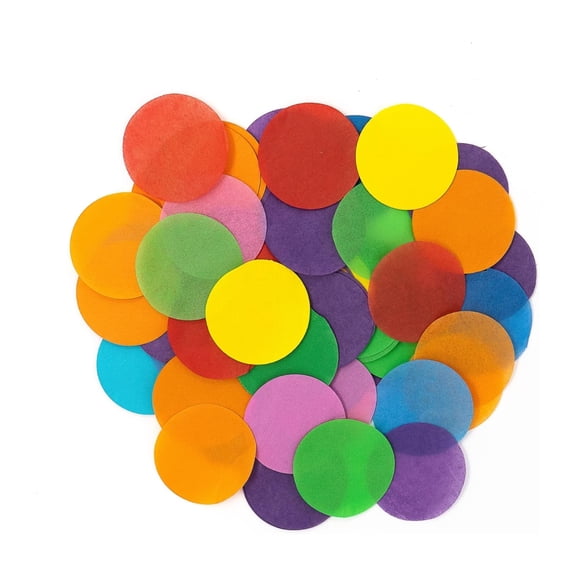 Ultimate Confetti, Multicolor Biodegradable Confetti Circles 2"- Flame-Resistant and Slow-Falling Round Tissue Paper Confetti for Cannon and Launcher use – Best for Celebrations - 1 lb, 16 oz