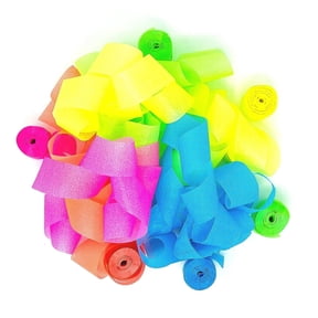 Ultimate Confetti - Multicolor Blacklight (UV Reactive) Tissue Streamers Biodegradable - 20 Rolls (1"x30')