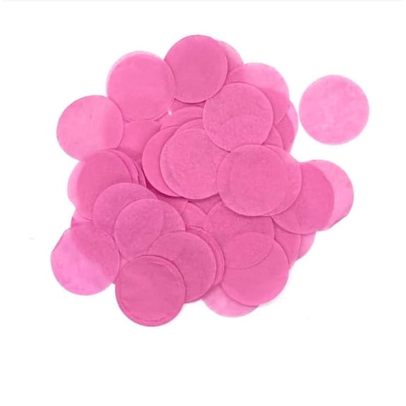 Ultimate Confetti, Pink Biodegradable Confetti Circles - Flame-Resistant and Slow-Falling Round Tissue Paper Confetti for Cannon and Launcher use – Best for Celebrations - 1 lb, 16 oz