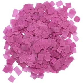 Ultimate Confetti, Pink Biodegradable Confetti Squares - Flame-Resistant and Slow-Falling Tissue Paper Confetti for Cannon and Launcher use – Best for Celebrations - 1 lb, 16 oz