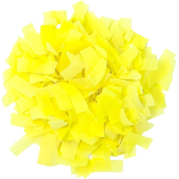 Ultimate Confetti, Yellow UV Glow Rectangular Biodegradable Confetti -Tissue Paper Flame-Resistant & Slow-Falling Confetti for Cannon and Launcher use - Best for Celebrations - 1 lb, 16 oz