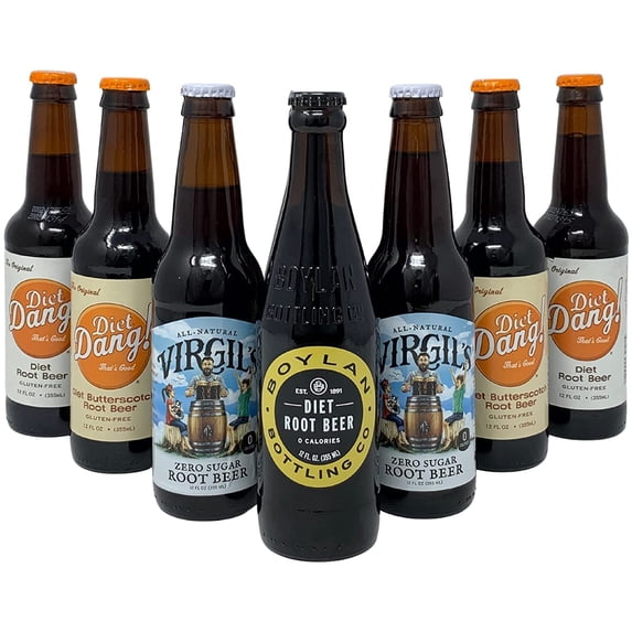 Ultimate Craft Soda Beverage Samplers - Mix Variety Case - Gourmet Sodas from All Around the Country - Choose Your Flavor - 12oz (Diet Root Beer - 24 Pack)