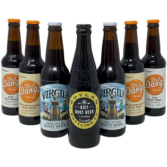 Ultimate Craft Soda Beverage Samplers - Mix Variety Case - Gourmet Sodas from All Around the Country - Choose Your Flavor - 12oz (Diet Root Beer 12-Pack)
