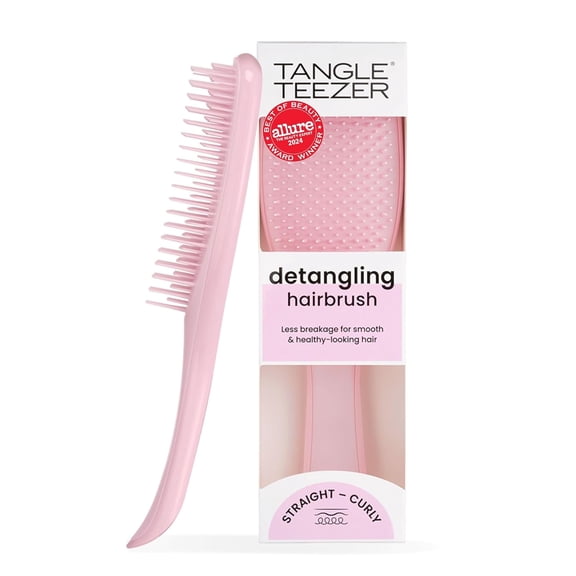 Ultimate Detangler Brush for Wet & Dry Hair, Eliminates Knots & Reduces Breakage for Straight to Wavy Hair Types, Millennial Pink