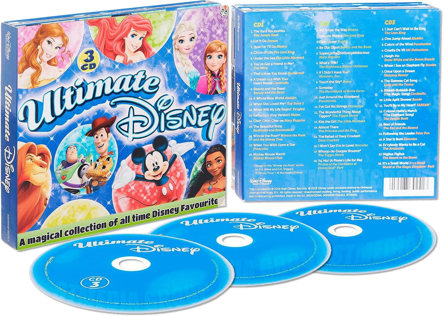 Ultimate Disney: Greatest Kids Music [Deluxe 3-CD Digipack Set