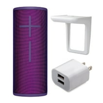 Ultimate Ears BOOM 3 Bluetooth Speaker (Ultraviolet Purple) w/ Wall Shelf & Plug