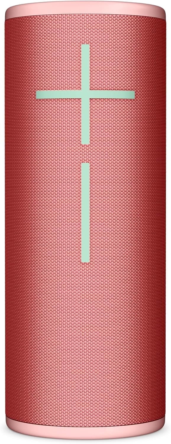 Ultimate Ears Boom 4 Portable Waterproof Bluetooth Speaker with 360-Degree, Bold, Immersive, Crystal-Clear Sound, Floating Speaker with 15-Hour Battery and 147ft (45m) Range - Raspberry