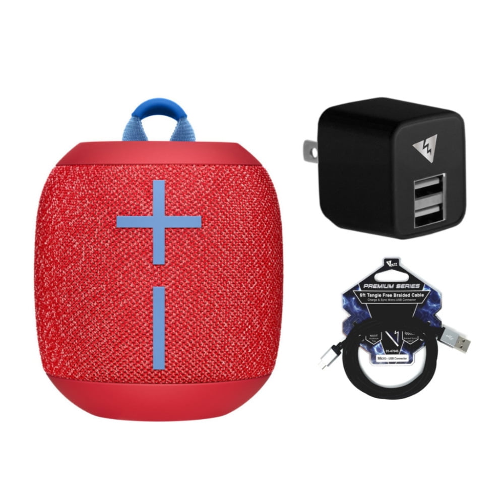 Ultimate Ears Wonderboom2 Waterproof Bluetooth Speaker Red w Wall
