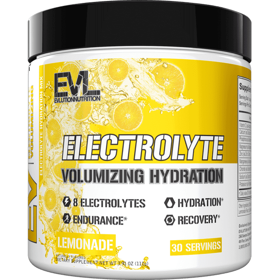 Ultimate Electrolytes Powder Hydration Drink - Quick Replenishing Hydration Powder Electrolyte Drink Mix with 8 Key Electrolytes and Antioxidants - Vegan Gluten Free Keto Friendly Blend (Lemonade)