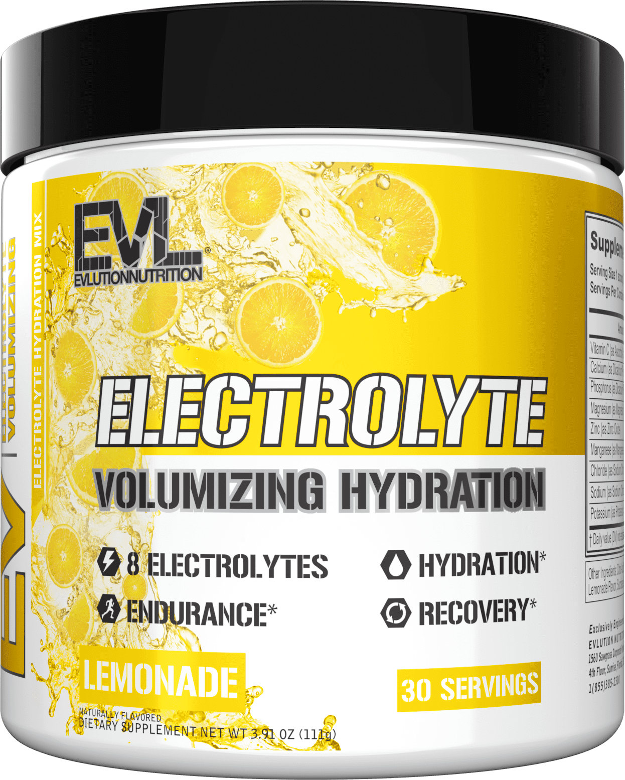 Ultimate Electrolytes Powder Hydration Drink - Quick Replenishing Hydration Powder Electrolyte Drink Mix with 8 Key Electrolytes and Antioxidants - Vegan Gluten Free Keto Friendly Blend (Lemonade)